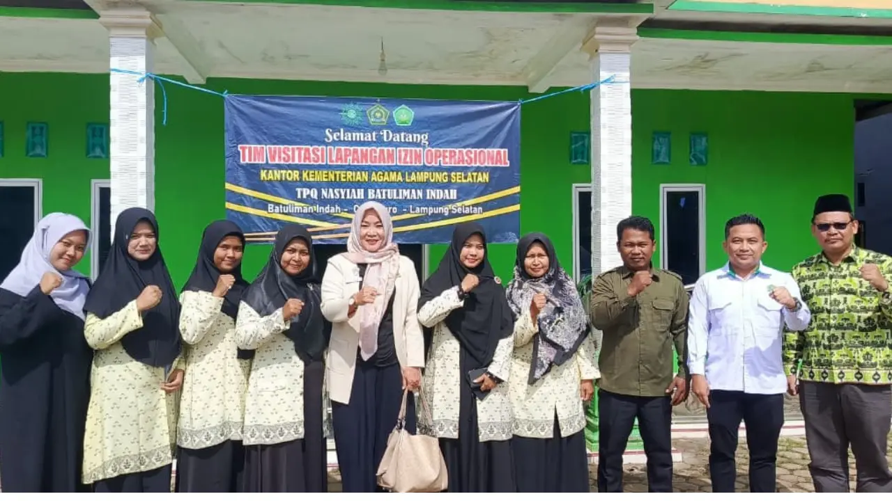 Kemenag Lampung Selatan Lakukan Visitasi Izin Operasional di TPA Nasyiah dan Al-Hidayah Batuliman Indah